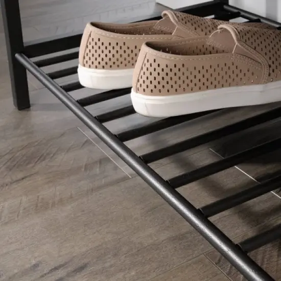 North Avenue Entryway Bench with Hidden Storage and Shelf Sindoori Mango - Sauder image {5}