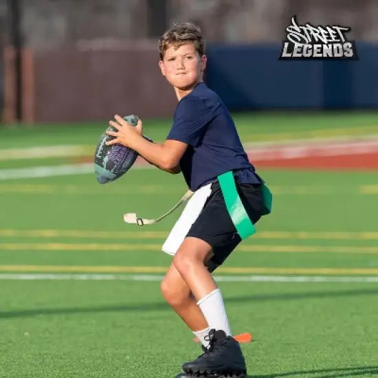 Street Legends Youth Football for Kids, Graffiti Printed Composite Leather Size 8 for Training, Practicing, & Recreational Play (Hunter Green) image {5}