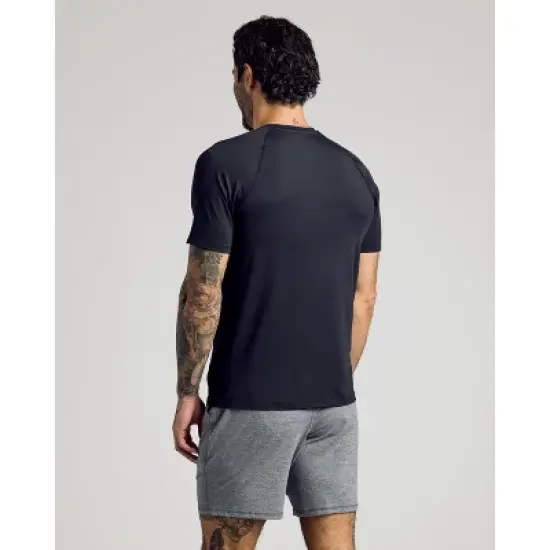 Men's Black Active Mesh Crew - True Classic image {2}