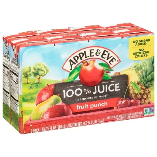 Apple & Eve Fruit Punch Juice - 8pk/6.75 fl oz image {1}