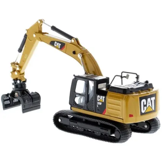 CAT Caterpillar 320F L Hydraulic Tracked Excavator with 5 Work Tools "Play & Collect!" 1/64 Diecast Model by Diecast Masters image {1}