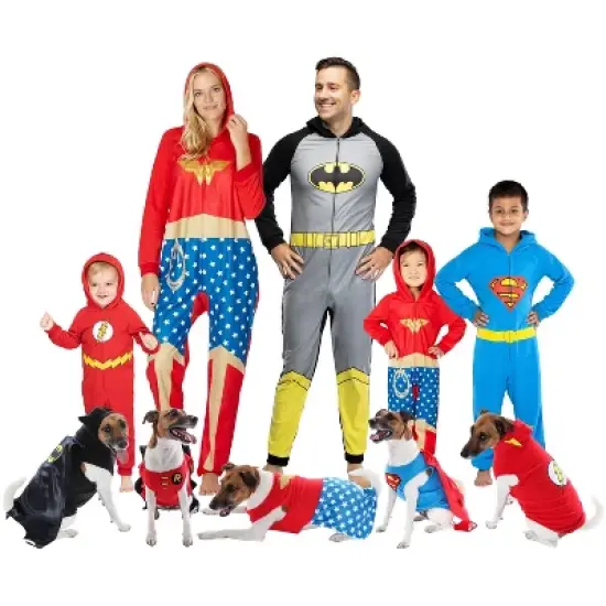 DC Comics Justice League Superhero Matching Family Costume Pajamas Union Suit image {4}