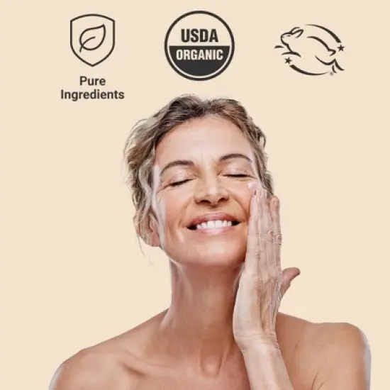 Ola Botanicals Organic Serum, 1 Fl. Oz. (30 mL), Smooth and Restore, Argan Oil and Vitamin E, Certified USDA Organic, Cruelty Free, Dr. Mercola image {2}