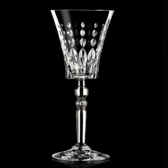 Lorren Home Trends Marilyn Set of 6 Red Wine Goblets image {2}