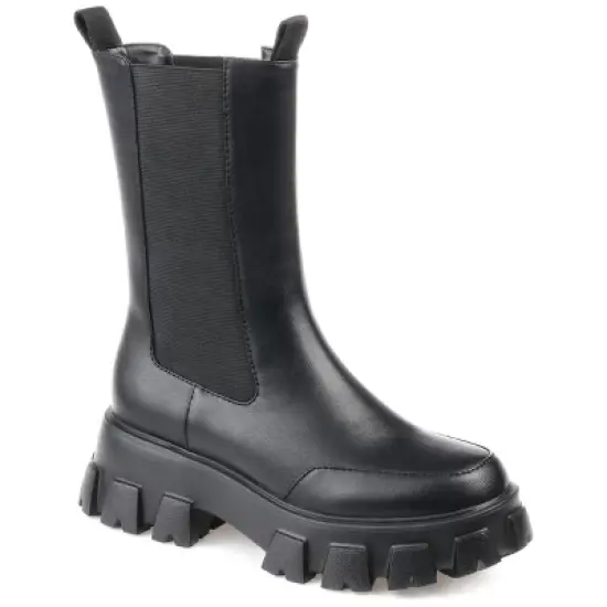 Journee Collection Womens Vista Tru Comfort Foam Pull On Block Heel Booties image {9}