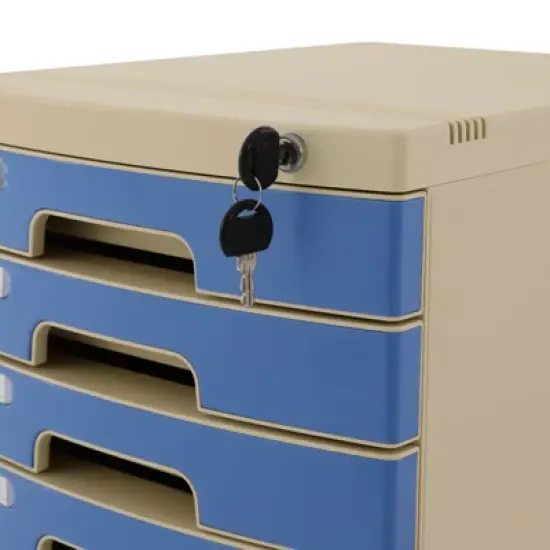 YIYIBYUS Drawer Organizer, Drawer Box with 6 Compartments, Drawer File Organizer image {4}