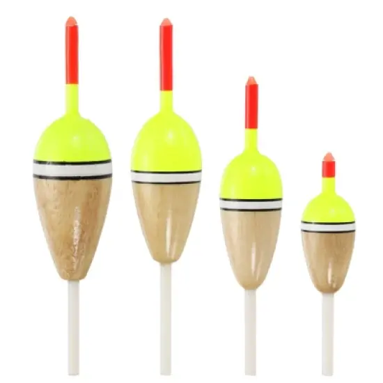 Unique Bargains Plastics Oval Bobber Gear Fishing Floats Rigs 4 Pcs 2.4 Inch image {4}