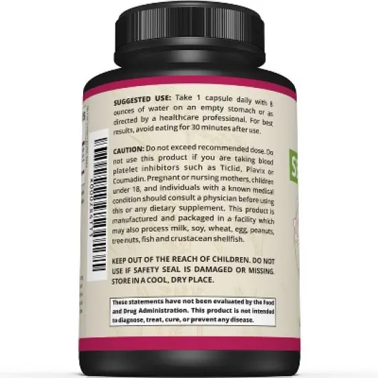 Premium Serrapeptase Enzyme Supplement &ndash; Helps Support Sinus Health &ndash; Powerful Enzymes Formula &ndash; 40,000 SU Per Capsule- 90 Enteric Coated Capsules image {2}