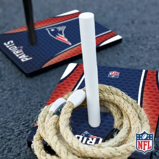 NFL New England Patriots Solid Wood Quoits Toss Game image {7}