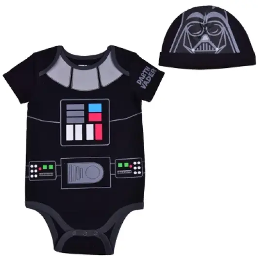 Star Wars Baby Boy's Short Sleeve Creeper for Infants image {4}