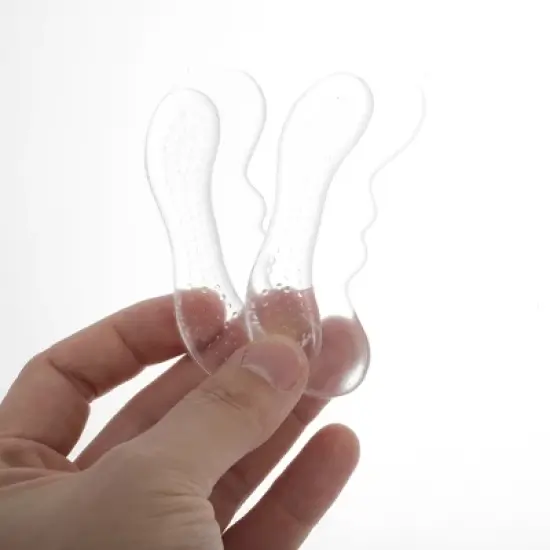 Unique Bargains Concealed Shoes Heel Pads One Size Transparent 2 Pair image {4}