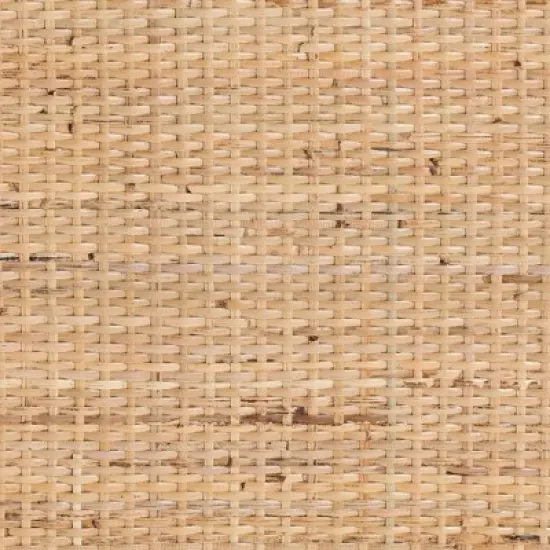 Acelin Rattan Nightstand Natural Brown - Baxton Studio: No Assembly, Spot Clean, Rectangle Shape, 30 Day Warranty image {7}