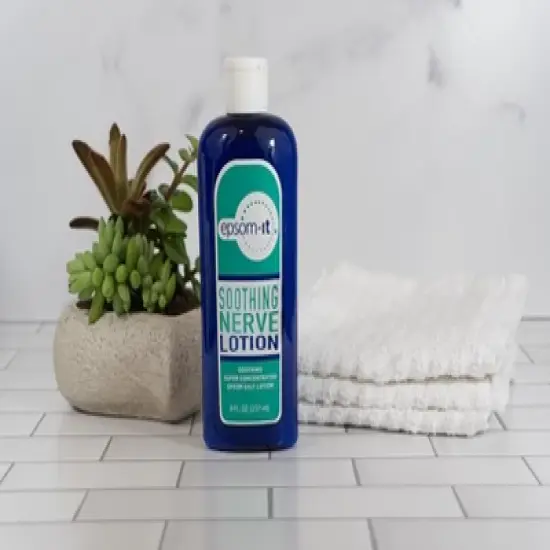 Epsom-It Soothing Nerve Lotion Bottle - 8 oz image {3}