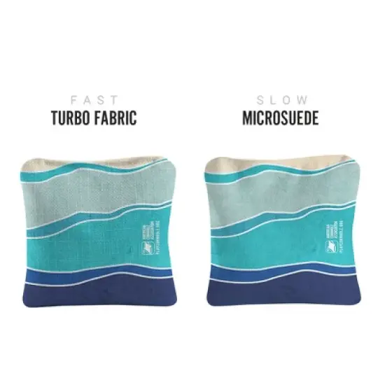 Multicolor Waves Synergy Pro Blue Cornhole Bags (Set of 4) image {1}