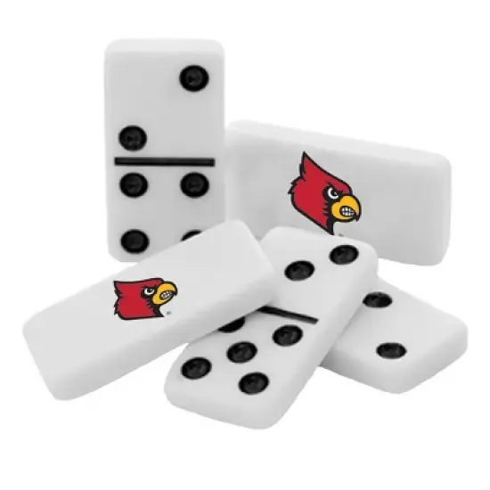 MasterPieces Officially Licensed NCAA Louisville Cardinals 28 Piece Dominoes Game for Adults image {2}
