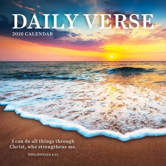 TF Publishing 13.5"x14.5" 2026 Daily Verse Wall Calendar image {1}