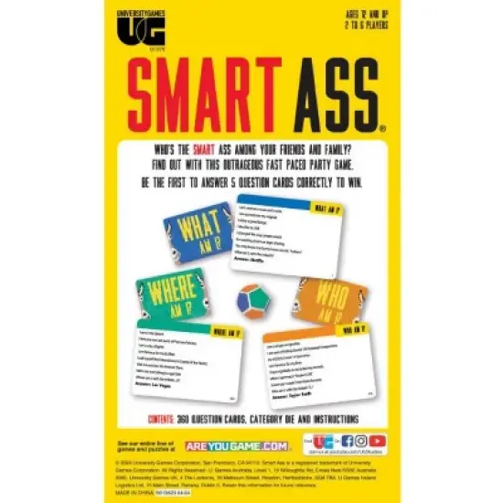 University Games Smart Ass Party Game image {1}