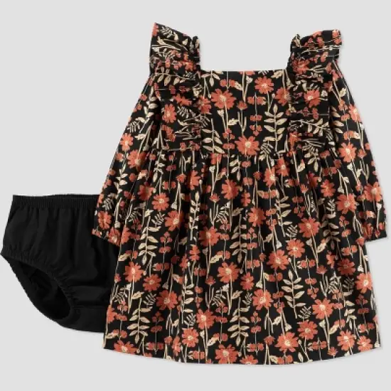 Carter's Just One You&reg;️ Baby Girls' Floral Dress - Black image {4}