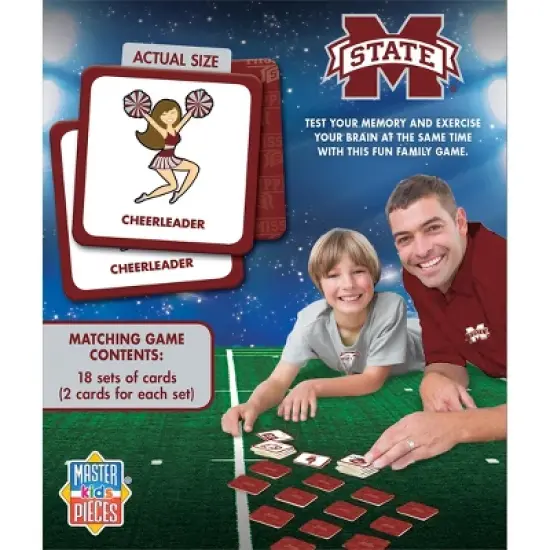 MasterPieces Officially Licensed NCAA Mississippi State Bulldogs Matching Game for Kids and Families image {3}