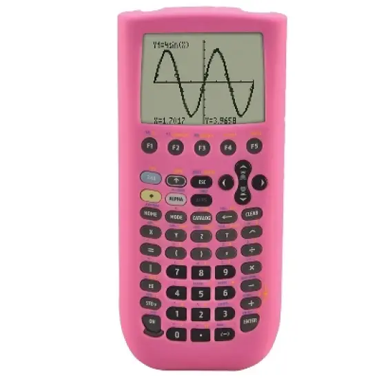 Guerrilla Silicone Case For Texas Instruments TI 89 Titanium Graphing Calculator Pink TI89PINKSC image {4}