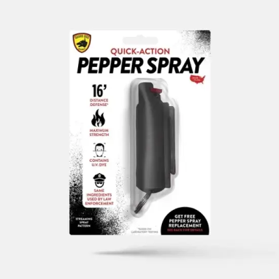 Guard Dog Security Quick Action Pepper Spray: Lightweight Plastic, 6.9" Height image {4}
