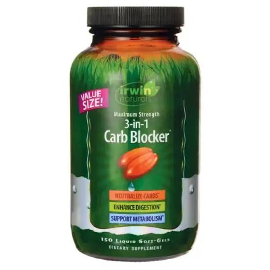 Irwin Naturals Weight Loss Supplements Maximum Strength 3-in-1 Carb Blocker image {2}