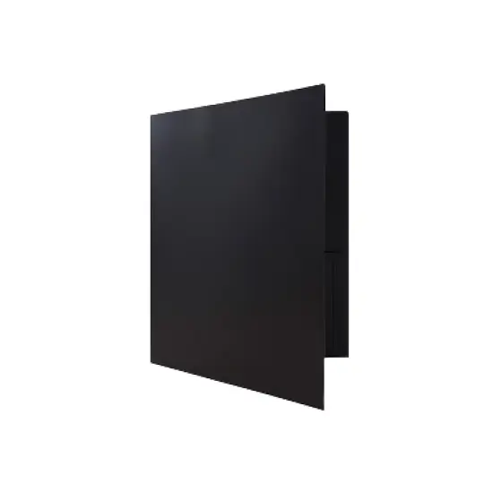 JAM Paper Plastic Two-Pocket School POP Folders w/Metal Prongs Fastener Clasps 382ECBLB image {3}