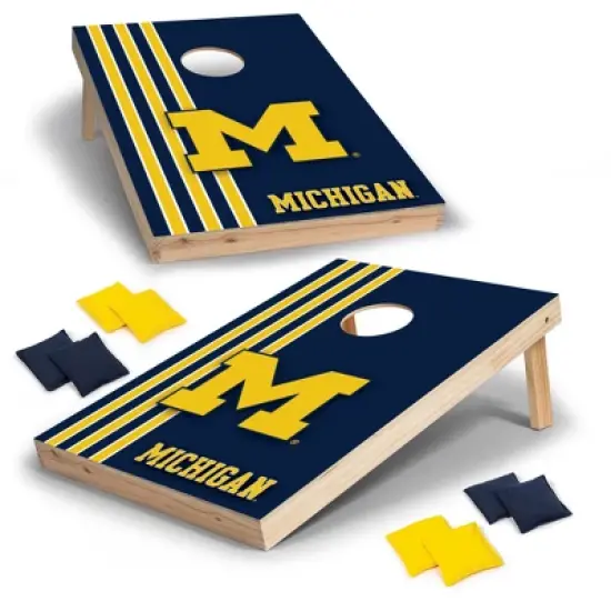 NCAA Michigan Wolverines 2'x3' Wood Cornhole Set image {7}