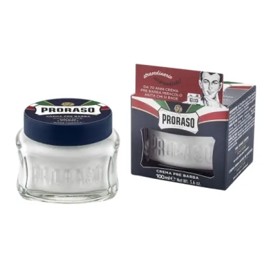 Proraso Pre-Shave Crema Protective with Aloe and Vitamin E | Rich, Thick Texture | Softhening the Beard | Adding Extra Layer of Protection - (3.6 oz) image {4}