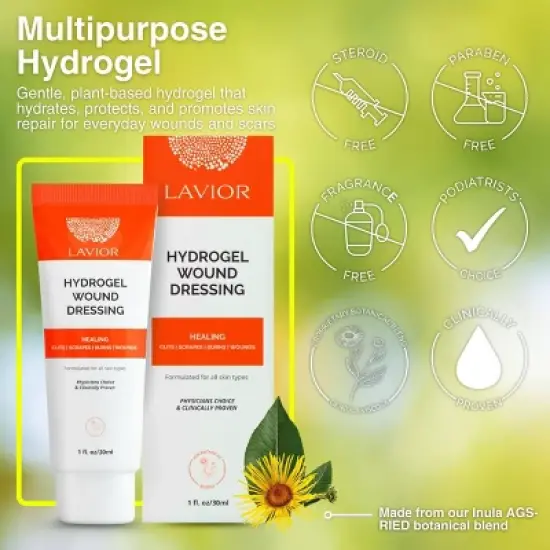 Lavior Multipurpose Hydrogel for Cuts, Scrapes, Burns & Wounds - 1 fl oz image {1}