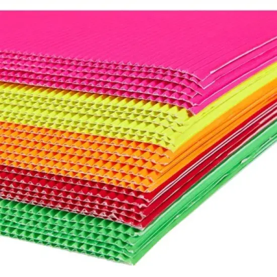 Juvale 30-Pack Corrugated Paper Sheets for Arts and Crafts Project, 5 Colors (8.25 x 11.75 Inches) image {4}