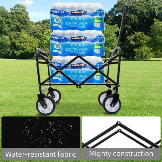 YONWAY Multi-use Wagon,Collapsible Foldable Wagon Cart Beach Wagon for for Camping 3pcs Plastic Liner Bag/Cover image {6}