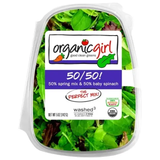organicgirl Fresh 50/50 Spring Mix Baby Spinach - 5oz image {4}
