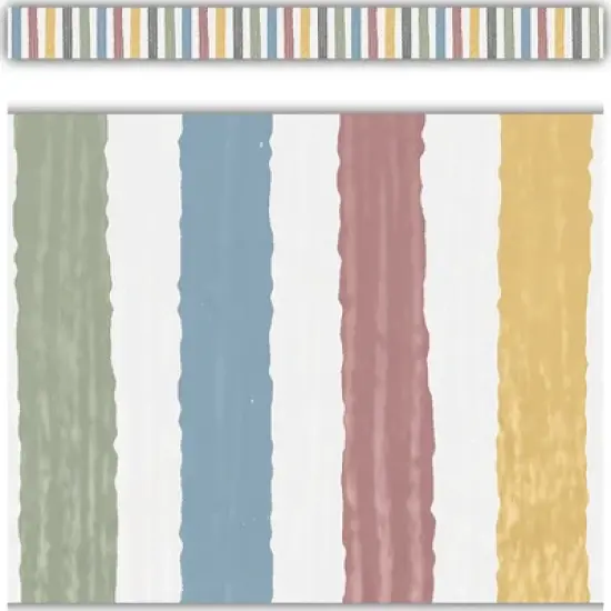 Teacher Created Resources&reg; Classroom Cottage Stripes Straight Border Trim, 35 Feet Per Pack, 6 Packs image {2}