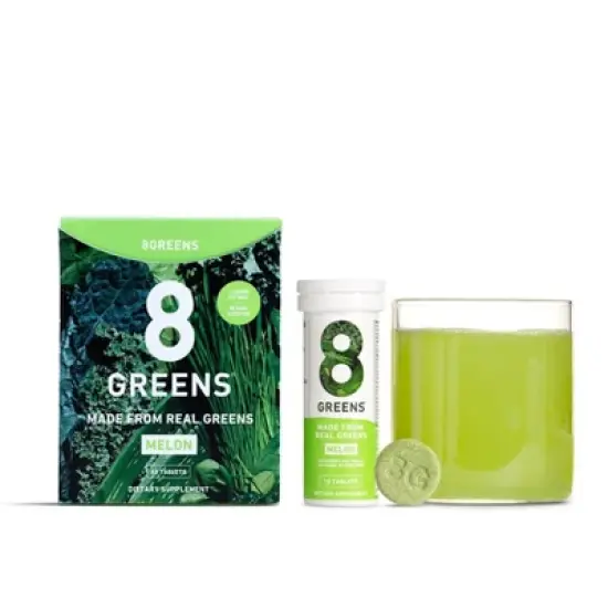8Greens Single Tube Effervescent - Melon - 10ct image {5}