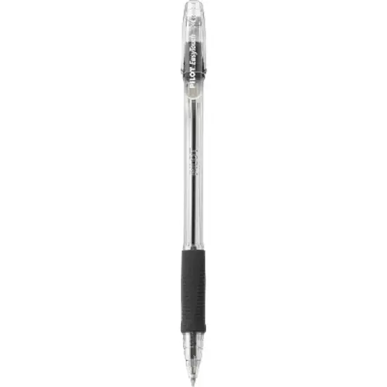 Pilot EasyTouch Ball Point Stick Pen Black Ink 1mm Dozen 32010 image {1}