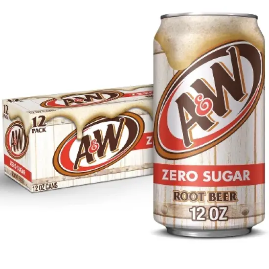 A&W Root Beer Zero Sugar Soda - 12pk/12 fl oz Cans image {9}