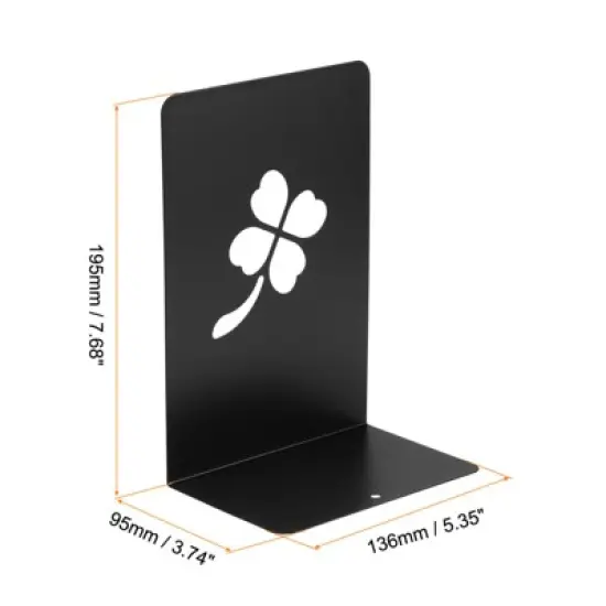 Unique Bargains Pressed Flowers L-Shaped Desk Organizer Bookend for Stationery Desktop Office Accessories image {1}