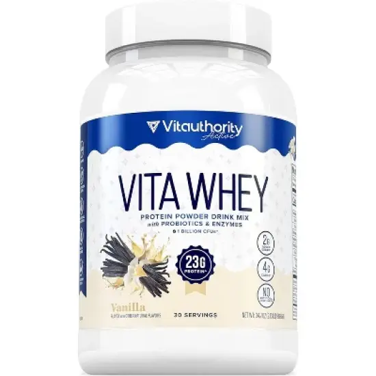 Vitauthority Whey Protein Powder for Women, Supports Digestion, Nutrient Absorption & Energy Post-Workout & Daily Nutrition, 30 Servings image {8}