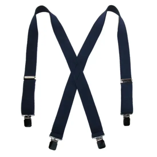 CTM Men's Terry Casual Elastic Clip-End 1 1/2 Inch Suspenders image {5}