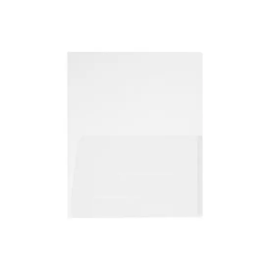JAM Paper 2-Pocket School Folders Clear 12/Pack (381CLEARA) image {3}