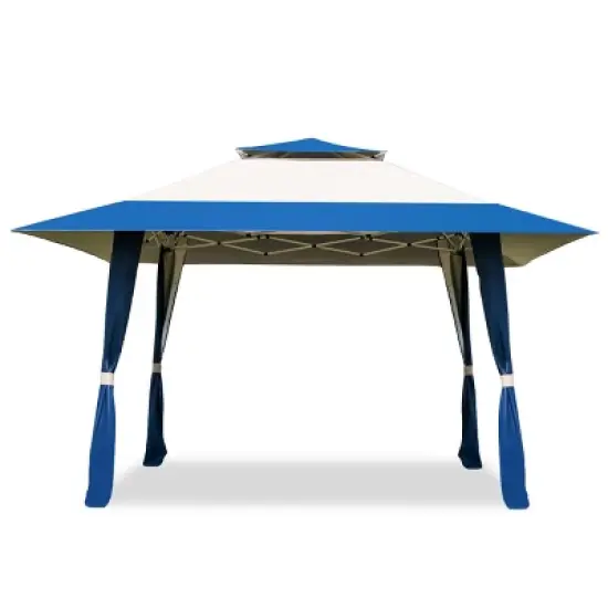 Tangkula 13' x13' Folding Gazebo Canopy Patio Outdoor Tent Party Shade Shelter image {10}