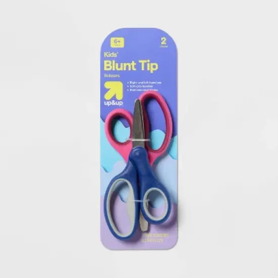 2ct Kids' Scissors Blunt Tip Pink/Blue - up&up&trade; image {3}