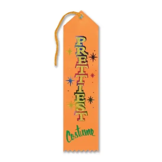 Beistle Costume Award Ribbons for Your School, Office, Faire, Contest, 2" x 8", (6/Pkg) image {6}