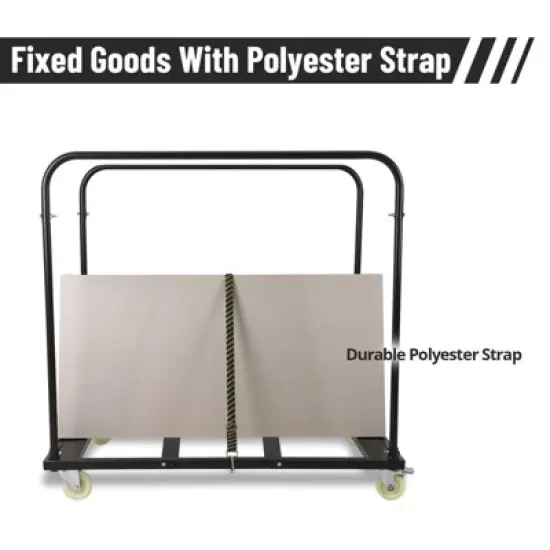 Folding Table Cart 1500 LBS, Heavy Duty Table Trolley with 5" Swivel Wheels, 10 Table Capacity for Event Party Hotel image {4}