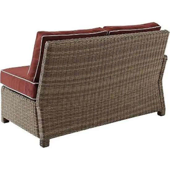 HomeStock Bradenton Outdoor Wicker Sectional Sofa image {8}