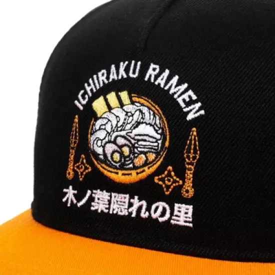 Naruto Orange & Black Slouch Snapback Hat For Men image {3}