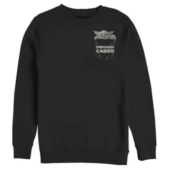 Men's Star Wars The Mandalorian The Child Precious Cargo Pocket Sweatshirt image {2}
