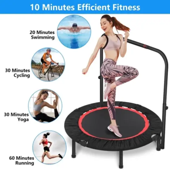 SUGIFT 40" Mini Trampoline Max Load 450lbs Exercise Trampoline for Adults image {5}