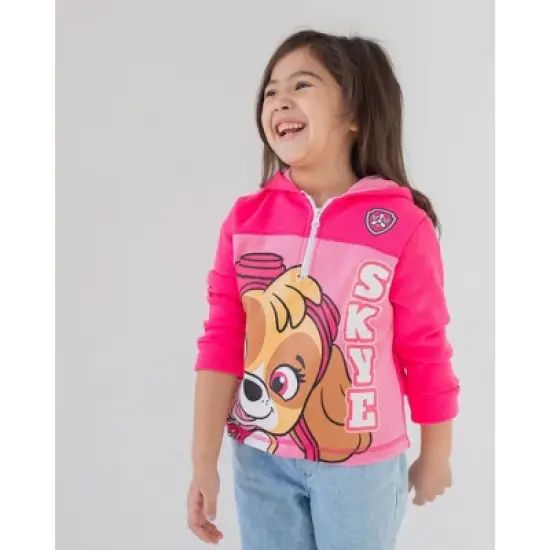  Paw Patrol Skye Girls Fleece Half Zip Hoodie Little Kid to Big Kid  image {1}